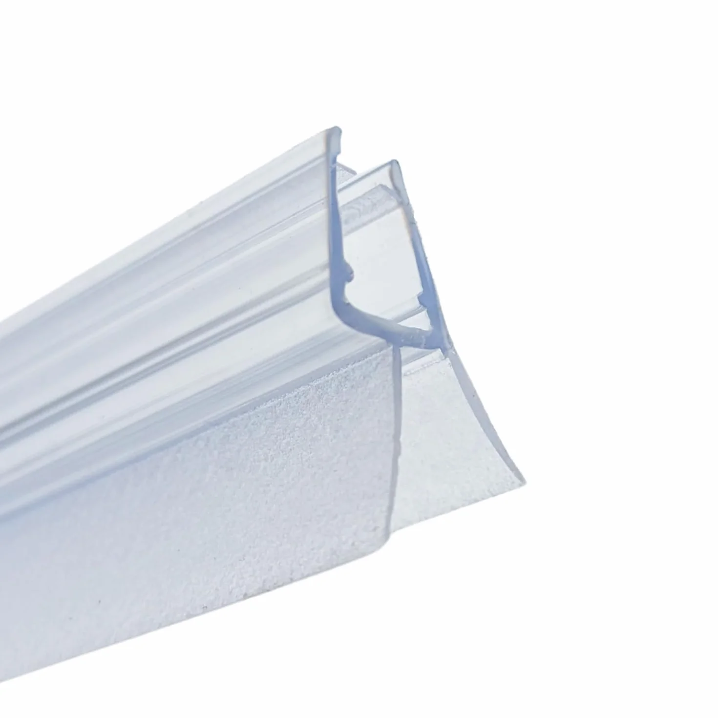 IWOFER Guarnizione Box Doccia Profilo R per Vetro 6-8 mm, Ricambio Universale Trasparente, Senza Colla, Tagliabile, Made in Italy, Antigoccia Tenuta Acqua (100 cm)