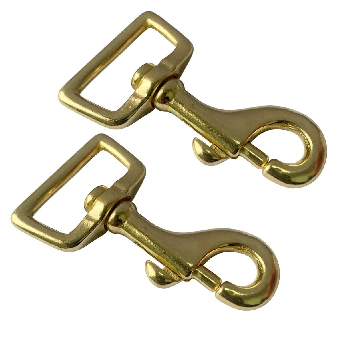 aufodara 2 Pz Robusto Moschettoni Girevoli in Ottone per Guinzaglio Cani, Accessori per Borse fai da te, Cinghie dello zaino, Collari per cani, Corda Paracord, Portachiavi, Accessori Hardware (25mm)